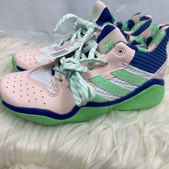 Adidas Basketball 🏀 shoes Size 1 - Picture 3 of 9